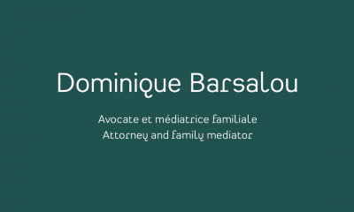 Dominique Barsalou Avocate et médiatrice familiale